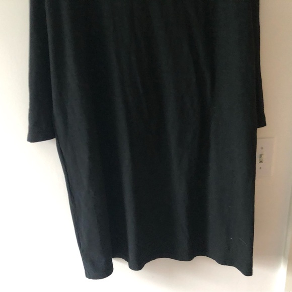 CP Shades Alla Turtleneck Knit Midi Dress in Black Cotton Size Medium - Picture 12 of 16